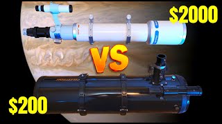 Comparing a Budget 6quot Reflector to a Premium 4quot Refractor [upl. by Rusty57]