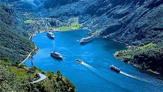 Geirangerfjorden The Fjord Of Geiranger Norway [upl. by Nataline375]