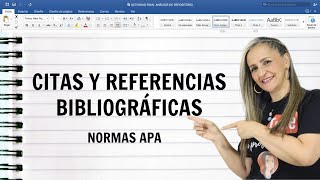 CITAS Y REFERENCIAS BIBLIOGRÁFICAS NORMAS APA ✅ [upl. by Oicirtap]