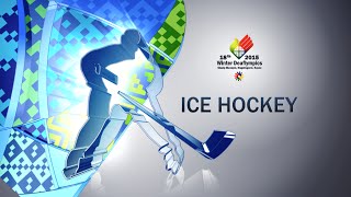 DEAFLYMPICS 2015 Highlights of ICE HOCKEY [upl. by Nnaylime]