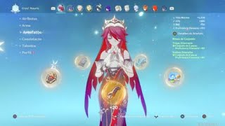 My Rosaria build  showcase GenshinImpact [upl. by Culbert]