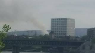 Brand in einer Lagerhalle in CH4106 Therwil BL Basel Switzerland 12 04 2024 Fire in a warehouse [upl. by Acinod]