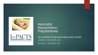 ImPACTS Neonatal Resuscitation Preparedness [upl. by Oikim]