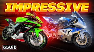 10yr OLD BMW HP4 vs NEW KAWASAKI ZX10R [upl. by Leiand484]