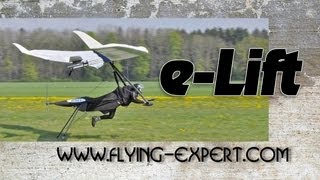 eLIFT hang glider electric propulsion system from electricsports [upl. by Notlih]