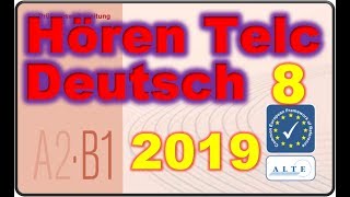 Modelltest 8 A2B1 Hören Deutsch 2019 [upl. by Yesrej]