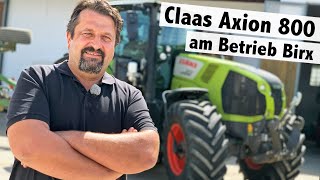 Claas Axion 800 am Betrieb Birx in Marklkofen  Claas Traktoren  Claas Südostbayern [upl. by Engdahl450]