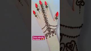 Easy Simple Mehndi Heart Shape Mehndi Design easymehndi simplemehndi mehndi youtubeshortsviral [upl. by Wildermuth]