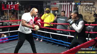 🔴 Camp Life Errol Spence Jr 14 Minutes Straight of Active Focus Mitt With Derrick James [upl. by Aridni411]