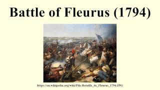 Battle of Fleurus 1794 [upl. by Nerhtak]