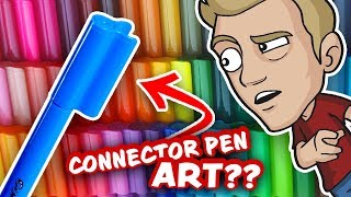 Can CONNECTOR PENS make EPIC ART [upl. by Assilem]