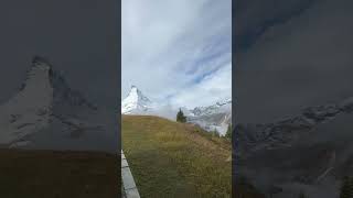 Amazing Matterhorn view from Train Gornergrat railway Zermatt Switzerland alps mountains [upl. by Jarin]