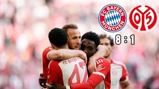 Bayern ZERSTÖRT Mainz FC Bayern vs Mainz 05 [upl. by Elleinad784]