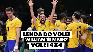 VÔLEI 4X4 E BATE PAPO COM WILLIAN EL MAGO volleyball voleidepraia [upl. by Kind]