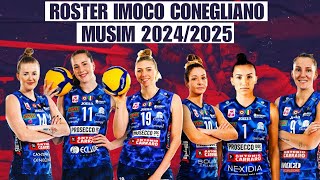 ROSTER IMOCO CONEGLIANO MUSIM 20242025 ‼️ [upl. by Aneroc]