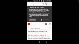 tuto 3 comment desimlocker un telephone orange gratuitemen [upl. by Onaimad]