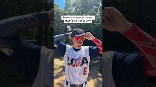 American baseball players during the 4th of July🇺🇸⚾️ [upl. by Ribaj]