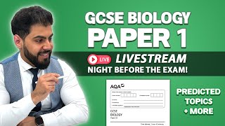 📝 GCSE AQA Biology Paper 1  🔴 Live Stream  830 PM  Predicted Topics  Combined amp Triple Science [upl. by Nommad]