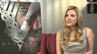 Vikings Katheryn Winnick Interview [upl. by Hodosh]