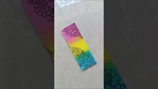 DIY bookmark 💛💕💙 artsyjayas art shorts [upl. by Madelin]