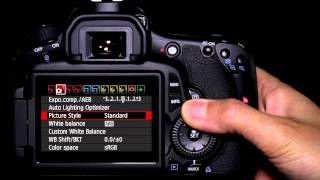 Canon EOS 60D Tutorial  Picture Style Operation 1014 [upl. by Allimak]