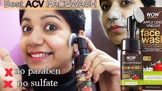 wow apple cider vinegar face wash review  stylish4you malayalam [upl. by Dulci]