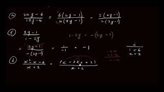 Simplifying Algebraic Fractions using Factorising [upl. by Rubio]