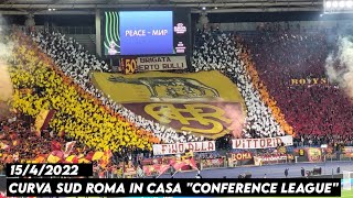 CURVA SUD ROMA IN CASA quotConference leaguequot  As Roma vs Bodo Glimt 1542022 [upl. by Korney525]