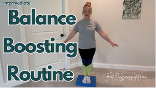 5 exercises to IMPROVE balance WITHOUT dizziness [upl. by Atirac762]