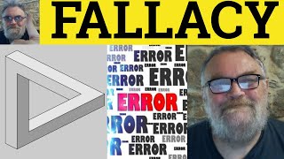 🔵 Fallacy Meaning  Fallacious Examples  Fallacy Defined  GRE Vocabulary [upl. by Ingemar]