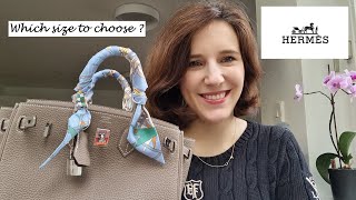 HERMÈS BIRKIN 25 vs 30  the differences and my experience [upl. by Eelatsyrc42]