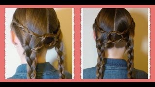 Equestrian Braids Double Braid Knotted Hairstyle [upl. by Nylssej667]