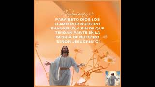 2 Tesalonicenses 214 amor de Dios feliz sabado [upl. by Hamel]