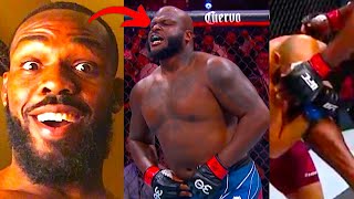 FIGHTERS REACT TO DERRICK LEWIS KO VS MARCOS ROGERIO DE LIMA UFC 291  DERRICK LEWIS REACTION [upl. by Aicittel]