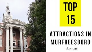 Top 15 Best Tourist Attractions in Murfreesboro Tennessee [upl. by Eimak]