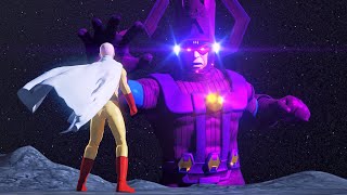 GALACTUS vs Saitama One Punch Man EPIC Battle Crossover [upl. by Sihtam]