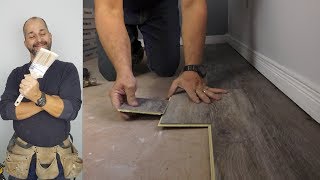 How to Install Vinyl Plank Flooring Quick and Simple [upl. by Nlocnil207]