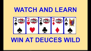 FULL PAY DEUCES WILD Video Poker HOW TO WIN Ep 12 Watch and Learn Strategy from the Master WIN WIN [upl. by Flanders]