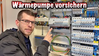 Wärmepumpe im Verteiler anschließen ElektroM [upl. by Boland]