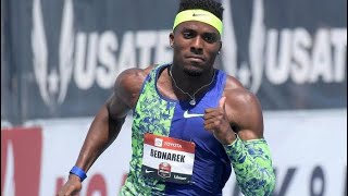 Kenny Bednarek run semi finals 200m 1990 US Trials 2021 [upl. by Netsryk]