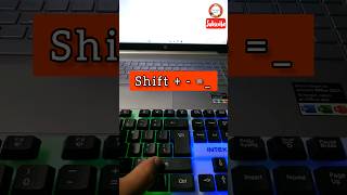 How to press underscore shorts youtubeshorts [upl. by Nivlam372]