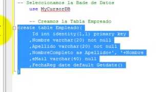 Cursores en SQL Server [upl. by Vins992]