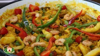 PAELLA DE FRUTOS DE MAR  culinária em casa [upl. by Benson756]