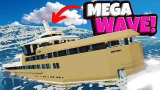 Can This Yacht Survive Getting Hit By a MEGA WAVE in Stormworks Sinking Ship [upl. by Warton]