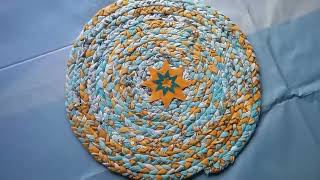 Old clothes recycling ideas l how to make Door matrugtable matcarpet how to make simple rag rugs [upl. by Notlaw830]