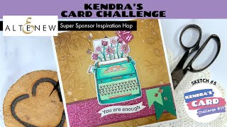 KendrasCardChallenge15 Featuring Altenew  A Sketch for ANY Size Card [upl. by Farnsworth467]