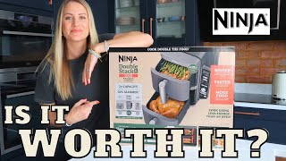 Ninja Double Stack XL Air Fryer Review Unbox amp Testing the Ninja Vertical Dual Drawer AirFryer 2024 [upl. by Nolyar]