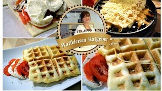 Deftiges aus dem Waffeleisen  Waffelrezepte – auch pikant geht [upl. by Ubana]