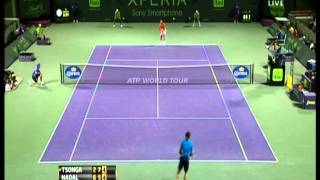 Nadal vs Tsonga Highlights Miami Masters 2012 [upl. by Hilliary76]