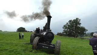 Fowler Single cyl Ploughing Engine pulling a Dead tree down [upl. by Lavoie]